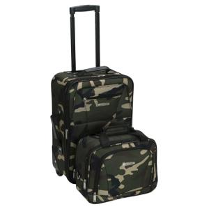 Camouflage Expandable Softside Luggage Set, 2-Piece