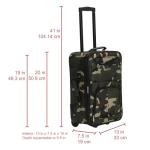 Camouflage Expandable Softside Luggage Set, 2-Piece