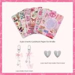 Pink Cardstock Inserts and Charms for Kindle
