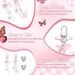 Pink Cardstock Inserts and Charms for Kindle