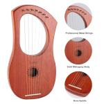 LIEKE 7-String Lyre Harp with Tuning Wrench
