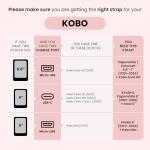 Sage Green Silicone Hand Straps for 6" e-Readers