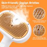 3-in-1 Pet Steam Brush for Grooming & Shedding