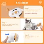 3-in-1 Pet Steam Brush for Grooming & Shedding