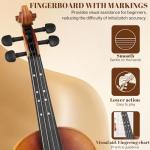 Kmise 4/4 Full Size Acoustic Violin Set