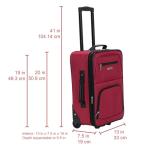 Chic Red Softside Luggage Set by Rockland