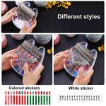 Clear Kalimba Thumb Piano with Protective Case
