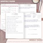 Clever Fox Self-Care Journal in Rose Gold