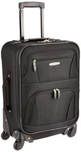 Rockland Expandable 48.3 cm Black Rolling Luggage
