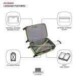 SwissGear 7366 Green Expandable Hardside Luggage 23-Inch