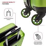 SwissGear 7366 Green Expandable Hardside Luggage 23-Inch