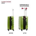SwissGear 7366 Green Expandable Hardside Luggage 23-Inch