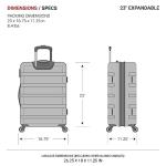 SwissGear 7366 Green Expandable Hardside Luggage 23-Inch