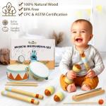 Miniartis Montessori Wooden Musical Toys for Toddlers