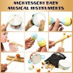 Miniartis Montessori Wooden Musical Toys for Toddlers