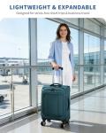 ECOHUB 20" Airline Approved Softside Carry-On Suitcase