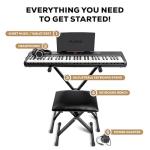 Alesis Melody 61 Digital Piano Bundle for Beginners