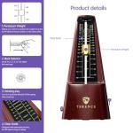 Wood Grain Mechanical Metronome for All Instruments