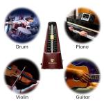 Wood Grain Mechanical Metronome for All Instruments