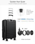 LUGGEX 24-Inch Expandable Polycarbonate Spinner Suitcase