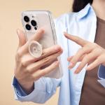 Clear Glitter Silver PopSockets Phone Grip & Stand