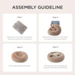 Bedsure Donut Calming Dog Bed for Small Pets