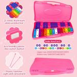 EliLunar 25-Note Colorful Glockenspiel Xylophone