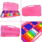 EliLunar 25-Note Colorful Glockenspiel Xylophone