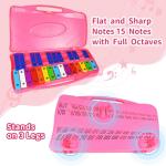 EliLunar 25-Note Colorful Glockenspiel Xylophone