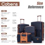 Dark Blue 5-Piece Hardshell Luggage Set