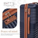 Dark Blue 5-Piece Hardshell Luggage Set