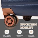 Dark Blue 5-Piece Hardshell Luggage Set