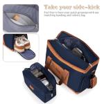 Dark Blue 5-Piece Hardshell Luggage Set