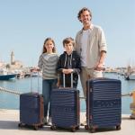 Dark Blue 5-Piece Hardshell Luggage Set