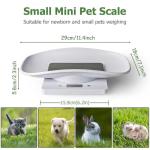 Digital Pet Scale with Measuring Tape for Small Animals