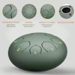 8-Note Steel Tongue Drum Set with Mallets