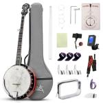 AKLOT 38’’ Full-Sized 5 String Banjo Kit