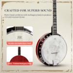 AKLOT 38’’ Full-Sized 5 String Banjo Kit