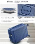 MILADA 28-Inch Expandable Hardshell Luggage - Interstellar Blue