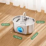 Stainless Steel Cat Water Fountain - 73oz