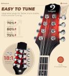 Mahogany Acoustic Electric Mandolin - 8 Strings