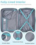 LARVENDER Expandable 20" Carry-On Luggage for Travel