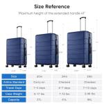 OLIXIS Stylish Hardside Luggage Set with Spinner Wheels