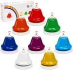 Colorful 8-Note Desk Bells for Music Fun