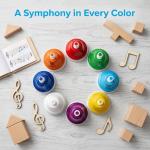 Colorful 8-Note Desk Bells for Music Fun