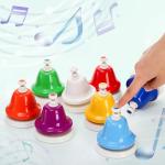 Colorful 8-Note Desk Bells for Music Fun