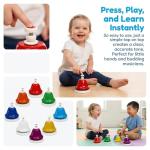 Colorful 8-Note Desk Bells for Music Fun