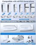 PS5 Stand with Cooling, Charging, 12 Slots & Holder