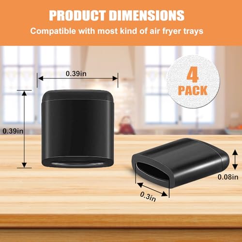 Air Fryer Rubber Bumpers - 4PCS Silicone Replacement