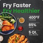 Chefman TurboFry Touch Air Fryer, 5-Quart Family Size